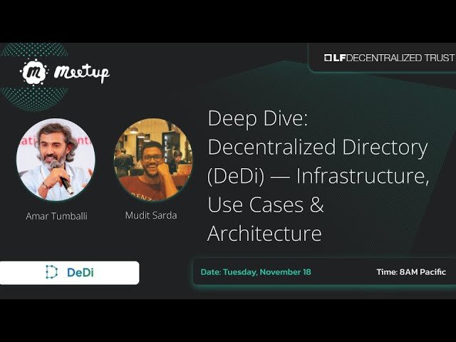 Decentralized Directory (DeDi) - Infrastructure, Use Cases and Architecture