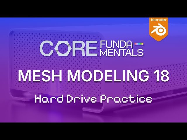 Modeling a Hard Drive in Blender - Hard-Surface Workflow Fundamentals
