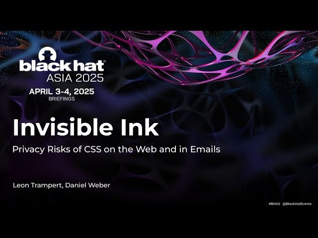Invisible Ink - Privacy Risks of CSS in Browsers and Emails