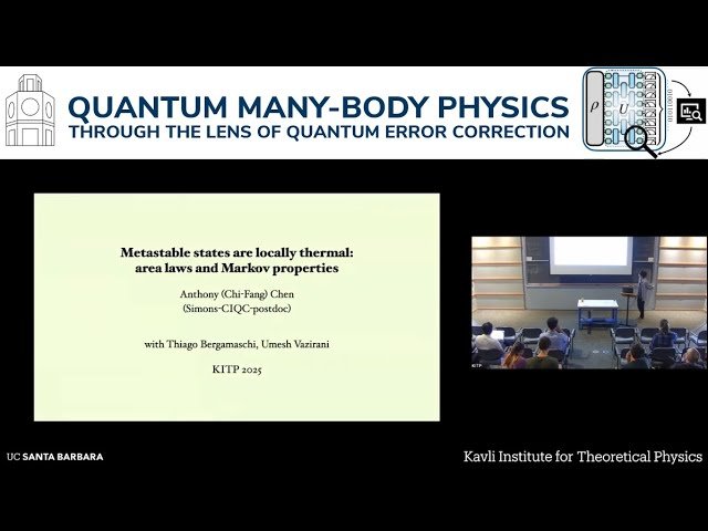 Metastable States Are Locally Thermal - Markov Properties and Area Laws