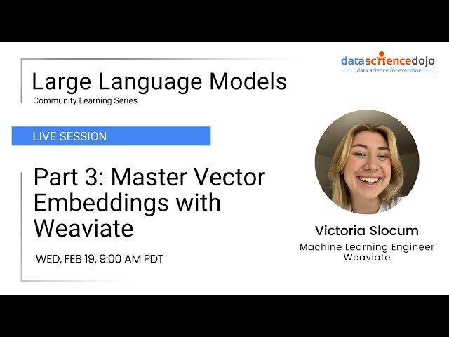 Challenges of ML/AI Applications and Vector Embeddings with Weaviate - Part 3