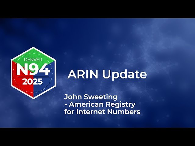 ARIN Update - IPv6 Growth, IPv4 Transfer Statistics, and Organizational Updates