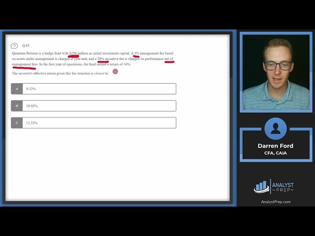 CFA Level I Mock Exam 5A - Questions 61-70