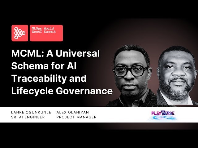 MCML - A Universal Schema for AI Traceability and Lifecycle Governance