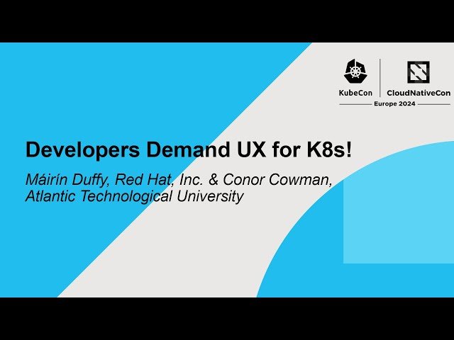 Developers Demand UX for Kubernetes - Improving Developer Experience course thumbnail