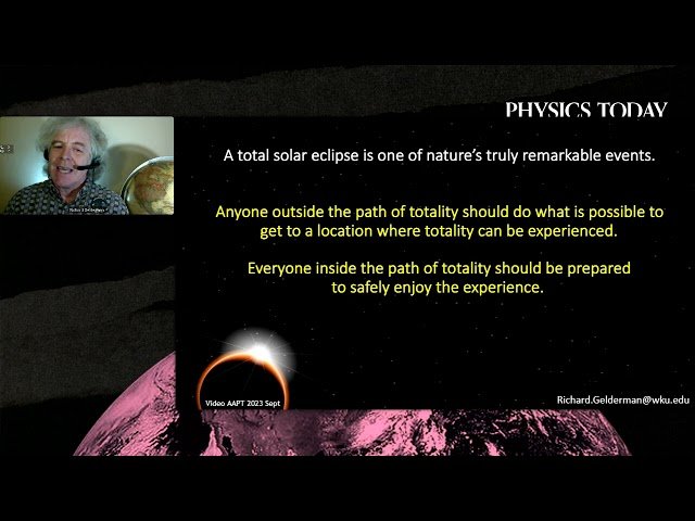 Solar Eclipse Activities - AAPT Episode 1