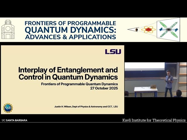 Interplay of Entanglement and Control in Quantum Dynamics
