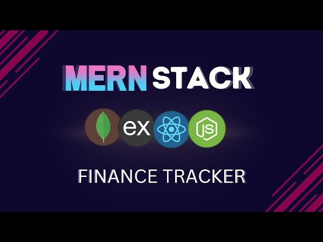 MERN Finance Tracker App with User Management