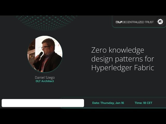 Zero Knowledge Design Patterns for Hyperledger Fabric
