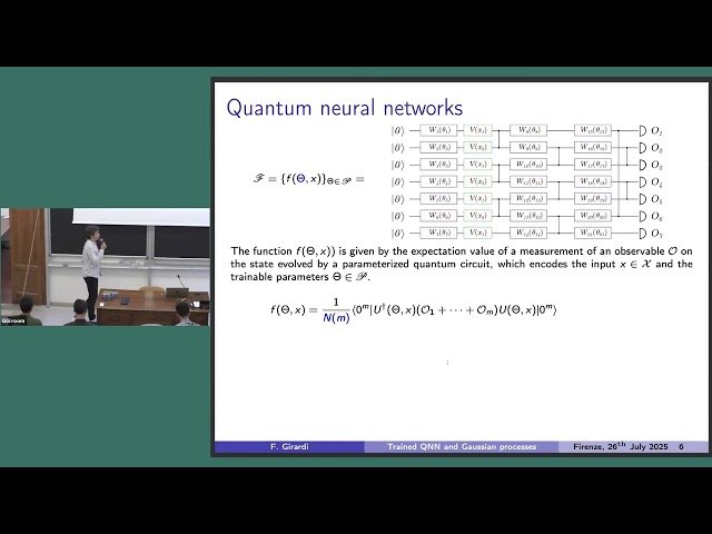 Trained Quantum Neural Networks and Gaussian Processes