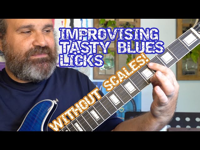 Blues Guitar Lesson- Improvising Blues Licks Without Scales