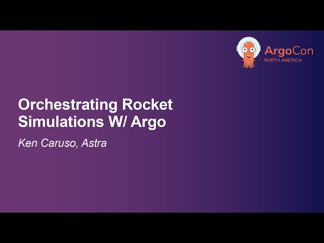 Orchestrating Rocket Simulations with Argo