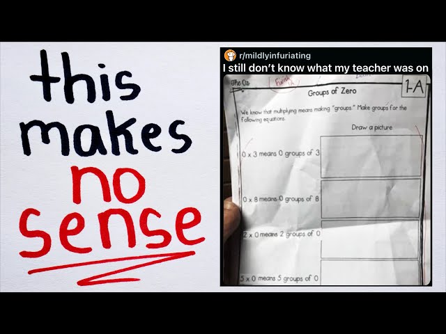 Viral 2nd Grade Math Homework Asks the Impossible - Understanding Multiplication by Zero