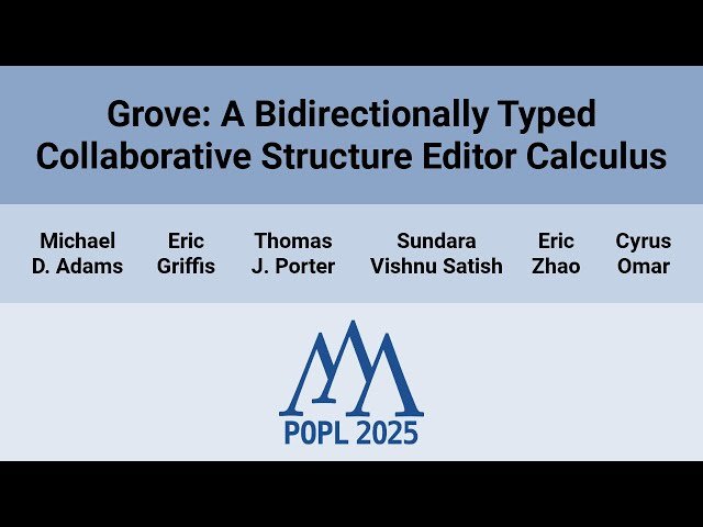 Grove: A Bidirectionally Typed Collaborative Structure Editor Calculus