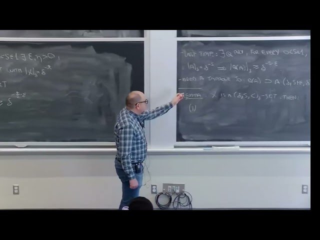 The Bourgain Projection Theorem, Part 2 - Lecture 15