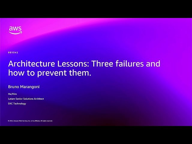 Architecture Lessons - Three Failures and How to Prevent Them