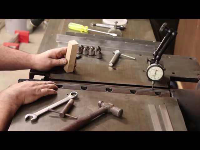 Installing and Setting New Knives in a Crescent Machine Co. Jointer