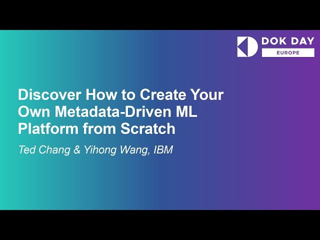 Discover How to Create Your Own Metadata-Driven ML Platform from Scratch