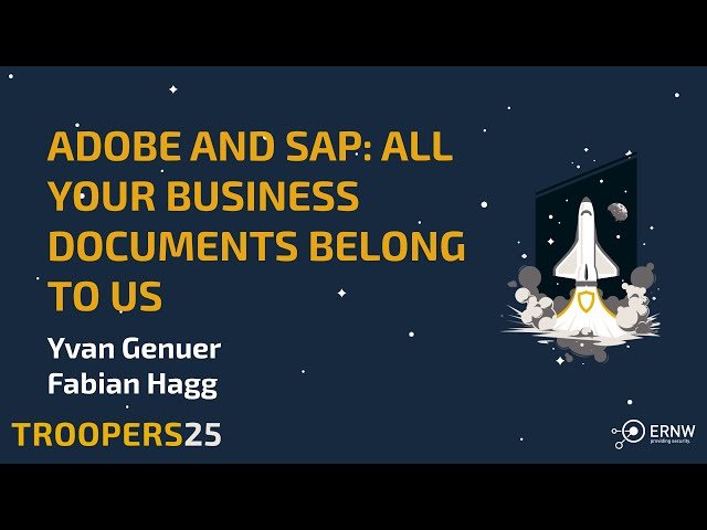Adobe and SAP - All Your Business Documents Belong To Us
