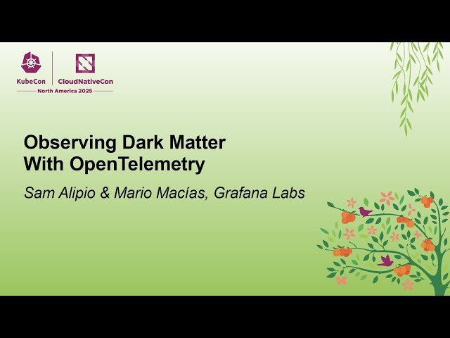 Observing Dark Matter With OpenTelemetry