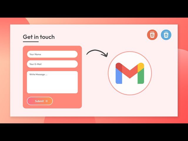 How to Create Working Contact Form Using HTML and CSS - Receive Contact Form Data on Email