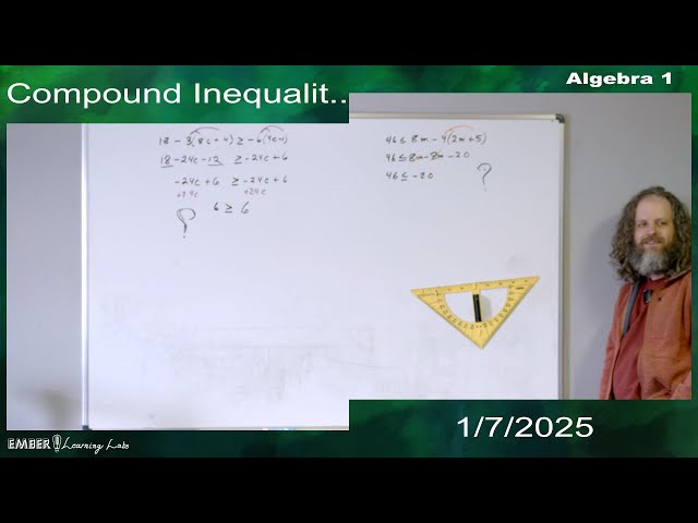 Multi-Variable Inequalities in Algebra 1 - January 7, 2025