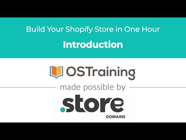 Build Your Shopify Store in One Hour