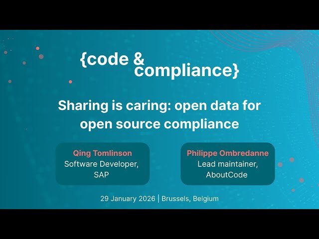 Sharing is Caring - Open Data for Open Source Compliance