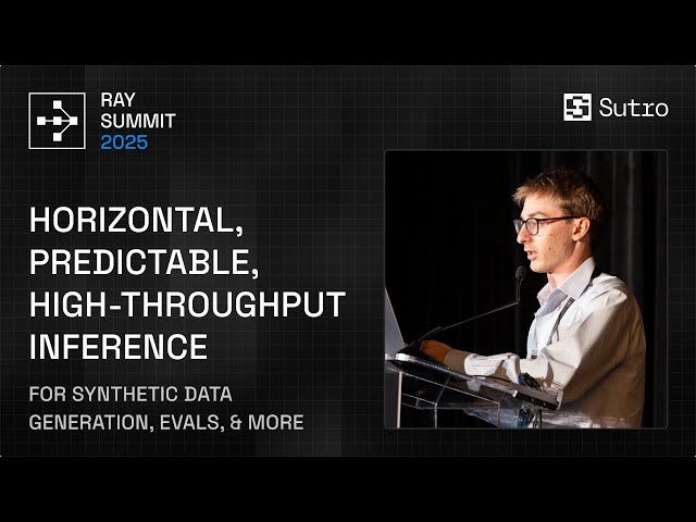 High-Throughput Inference for Synthetic Data and Evals at Sutro