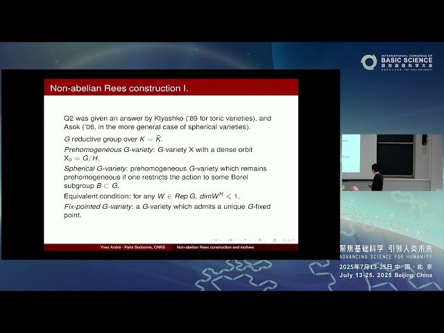 Non-Abelian Rees Construction and Motives