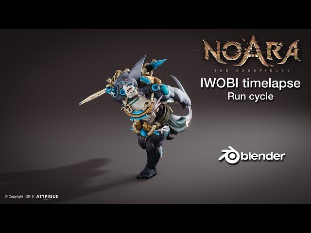 Run Cycle Animation in Blender 2.80 - IWOBI Character