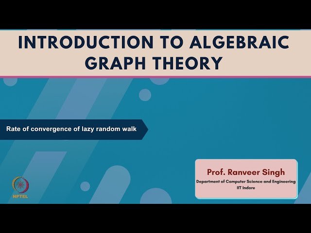 Rate of Convergence of Lazy Random Walk