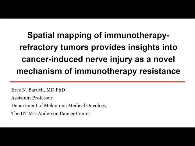 Spatial Mapping of Immunotherapy Refractory Tumors - Cancer-Induced Nerve Injury and Anti-PD-1 Resistance
