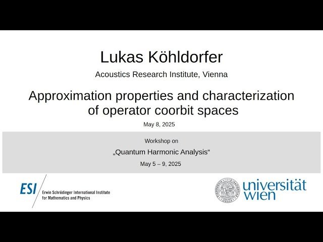 Approximation Properties and Characterization of Operator Coorbit Spaces