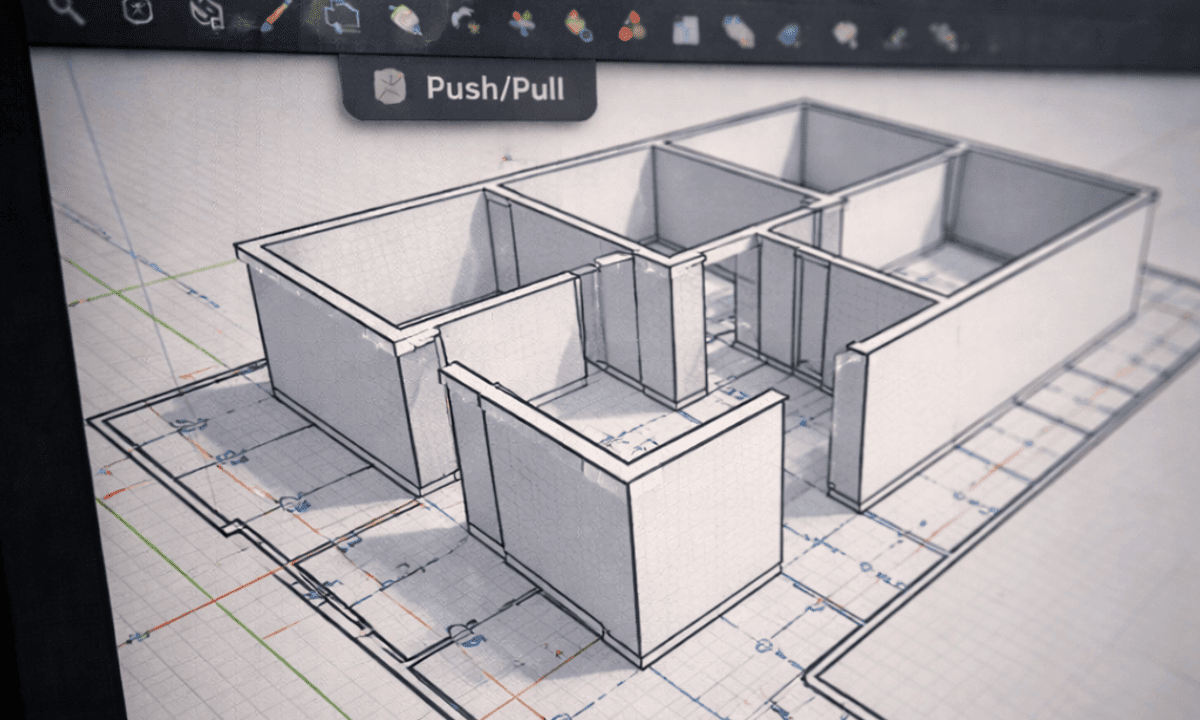 Apply SketchUp to Build 3D House Models from 2D Plans