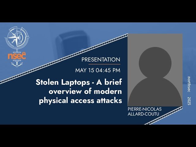 Stolen Laptops - Advanced Physical Attack Methodologies Against Modern Systems