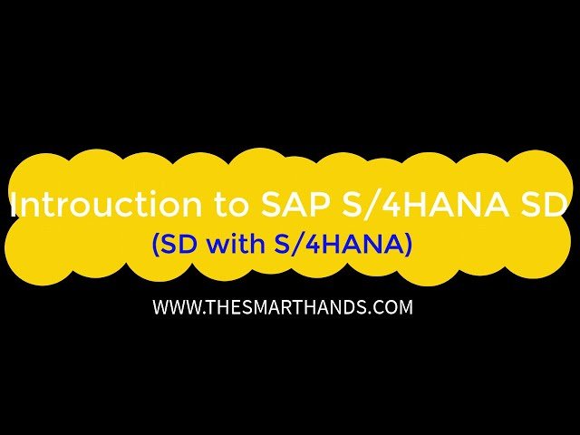 SAP S/4HANA SD Sales and Distribution Training
