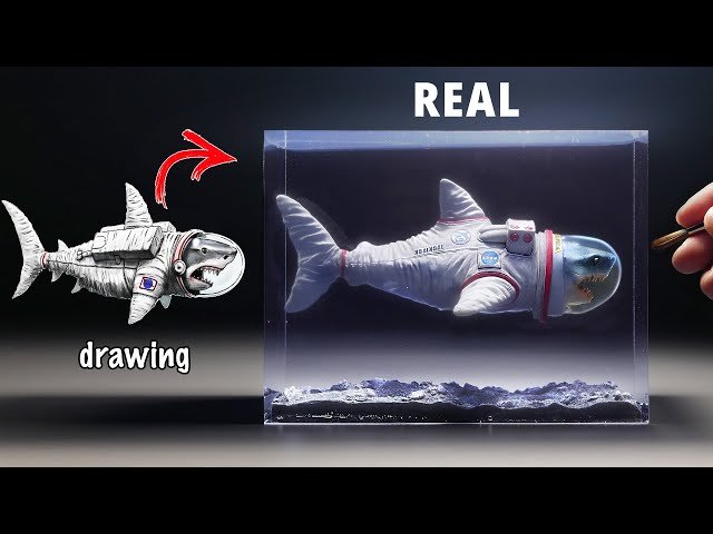 How to Make a Space Shark Diorama on the Moon