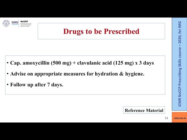 Prescribing for Women II - ICMR NvCCP Prescribing Skills Course