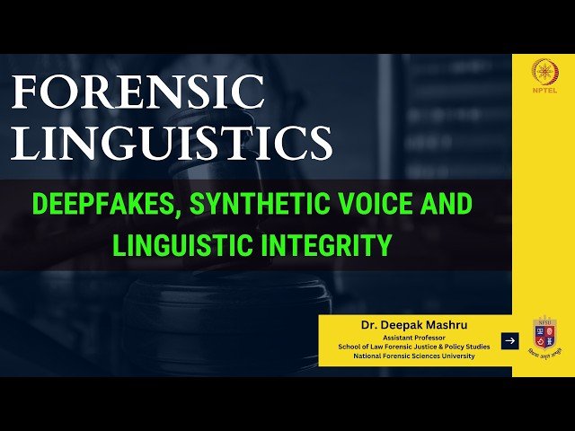 Deepfakes, Synthetic Voice and Linguistic Integrity