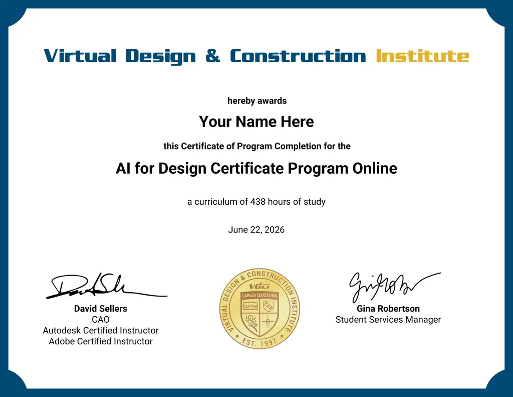 AI Design Certificate Program Online