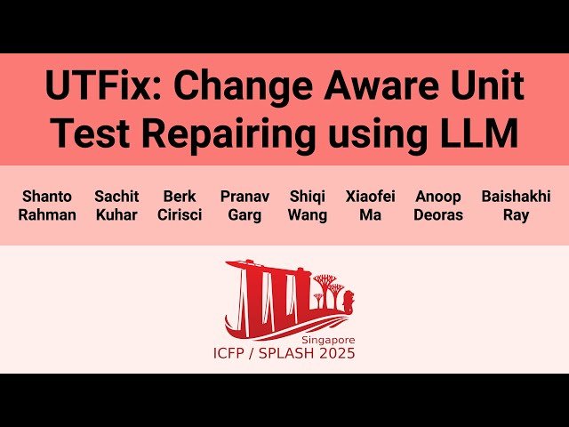 UTFix - Change Aware Unit Test Repairing using LLM