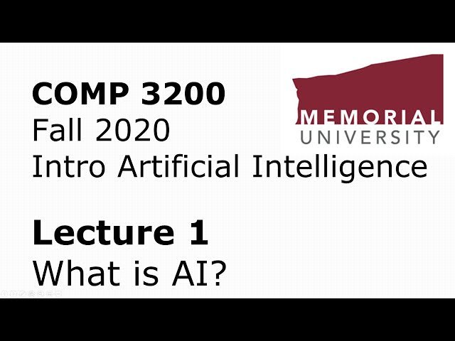 Introduction to Artificial Intelligence (2020-09)
