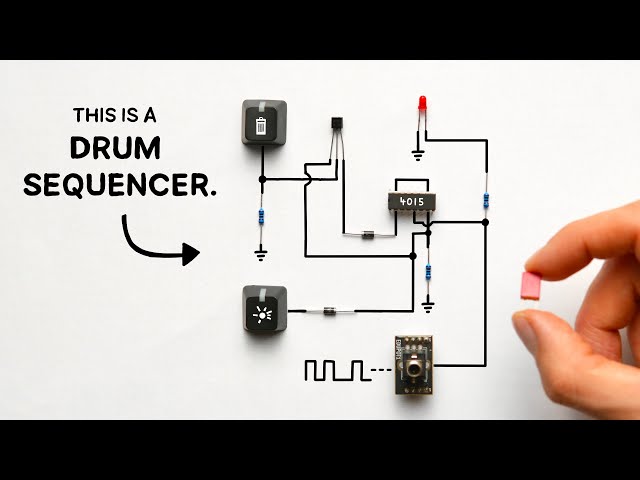 DIY Analog Drum Sequencer - Minimal Design Without Microcontrollers