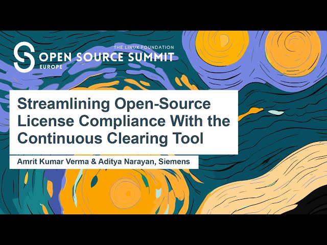 Streamlining Open-Source License Compliance With the Continuous Clearing Tool