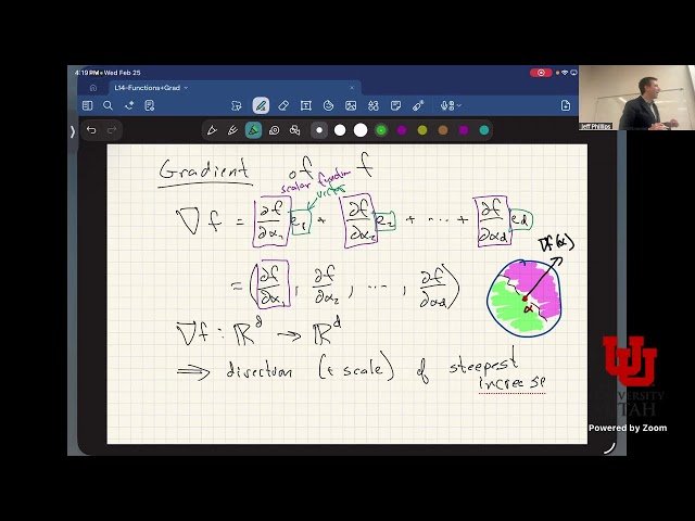 Functions and Gradients - Cross-Validation, Double Descent, and Gradient Descent Preparation - L14