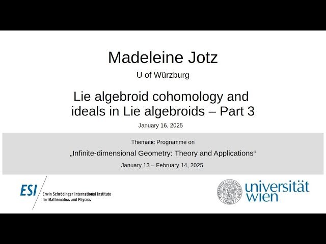 Lie Algebroid Cohomology and Ideals in Lie Algebroids - Part 3