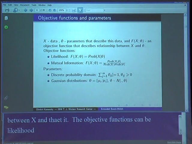 EBW as a General, Consistent Framework for Parameter Estimation