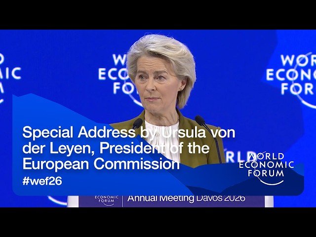 Address by Ursula von der Leyen - President of the European Commission