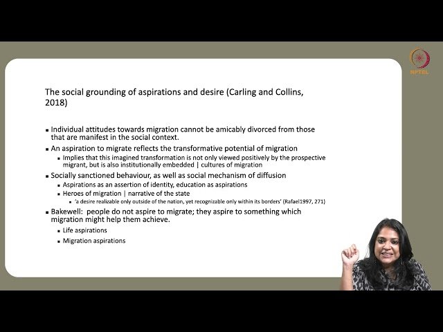 Aspirations in Migration Studies - Lecture 14